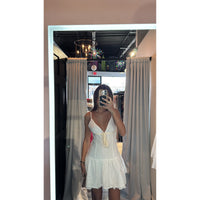 Eyelet Mini Dress