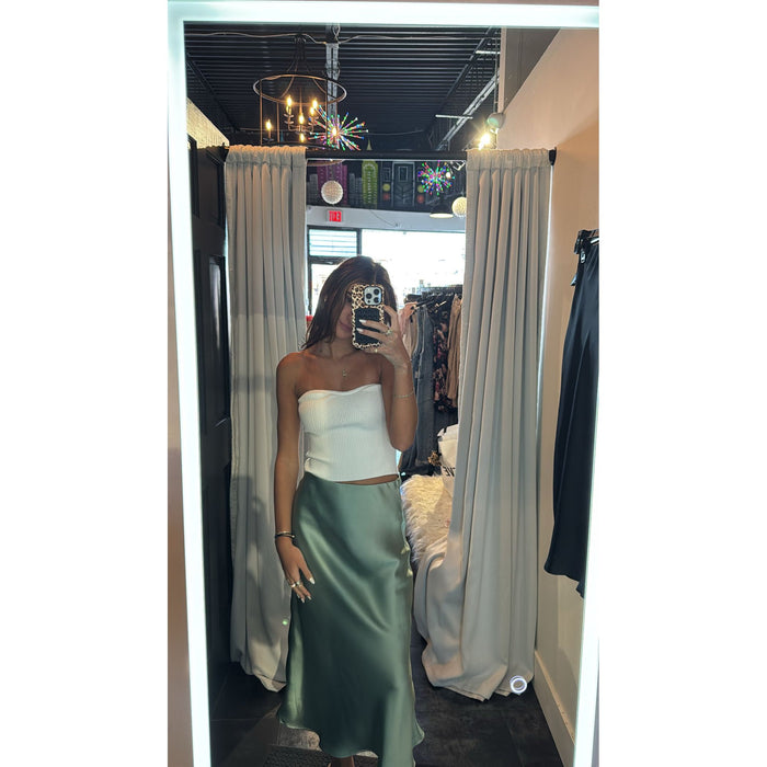 Satin Maxi Skirt (2 Colors)