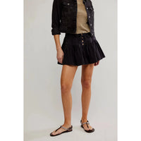 Roselle Denim Skirt in Jet Set