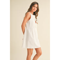 Linen Pintucked Mini