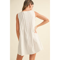 Linen Pintucked Mini