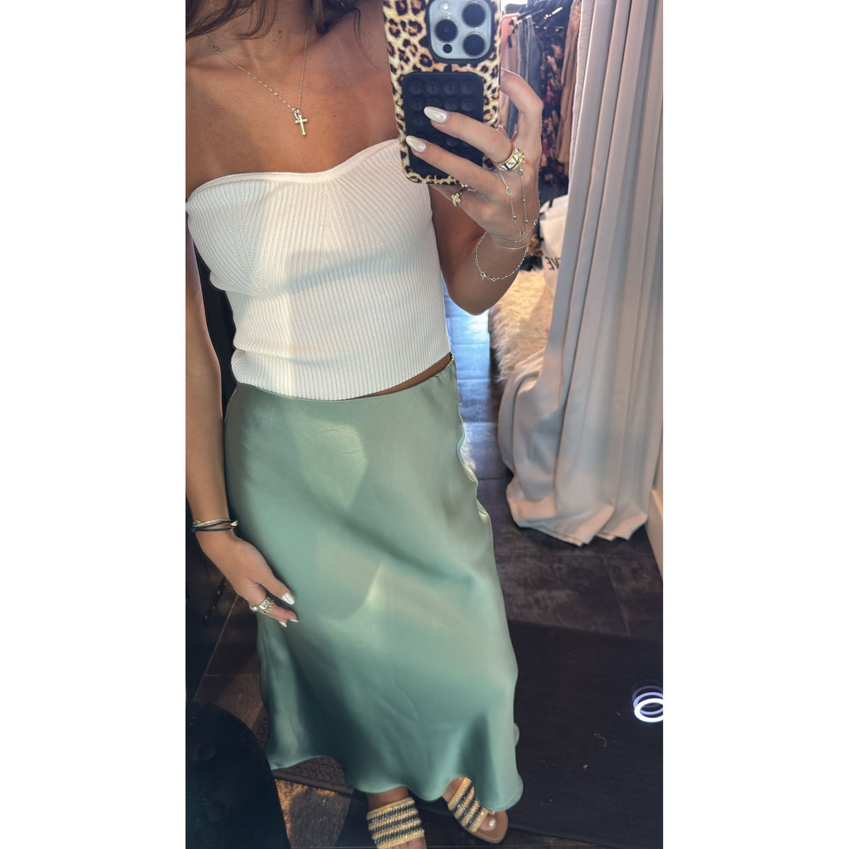 Satin Maxi Skirt (2 Colors)