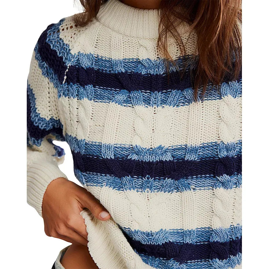 Frankie Cable Stripe Sweater