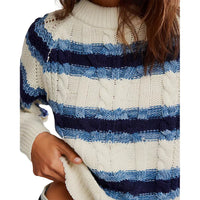 Frankie Cable Stripe Sweater