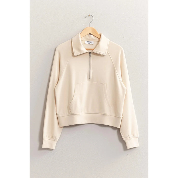 Half Zip Collar Sweatshirt