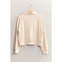 Half Zip Collar Sweatshirt