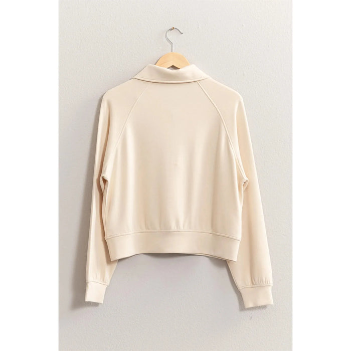 Half Zip Collar Sweatshirt