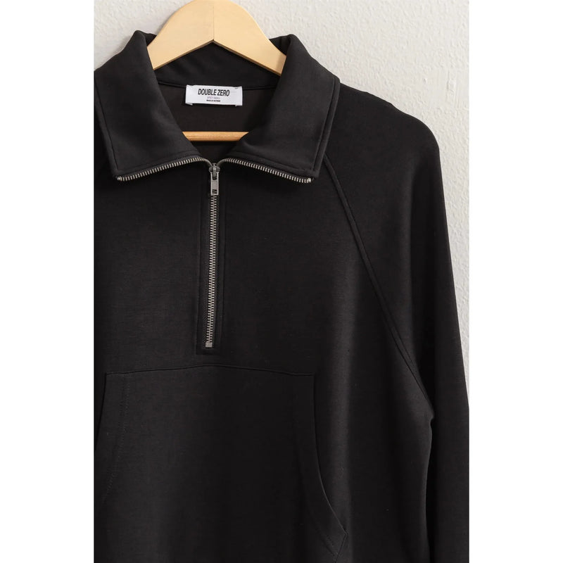 Half Zip Collar Sweatshirt
