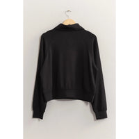 Half Zip Collar Sweatshirt