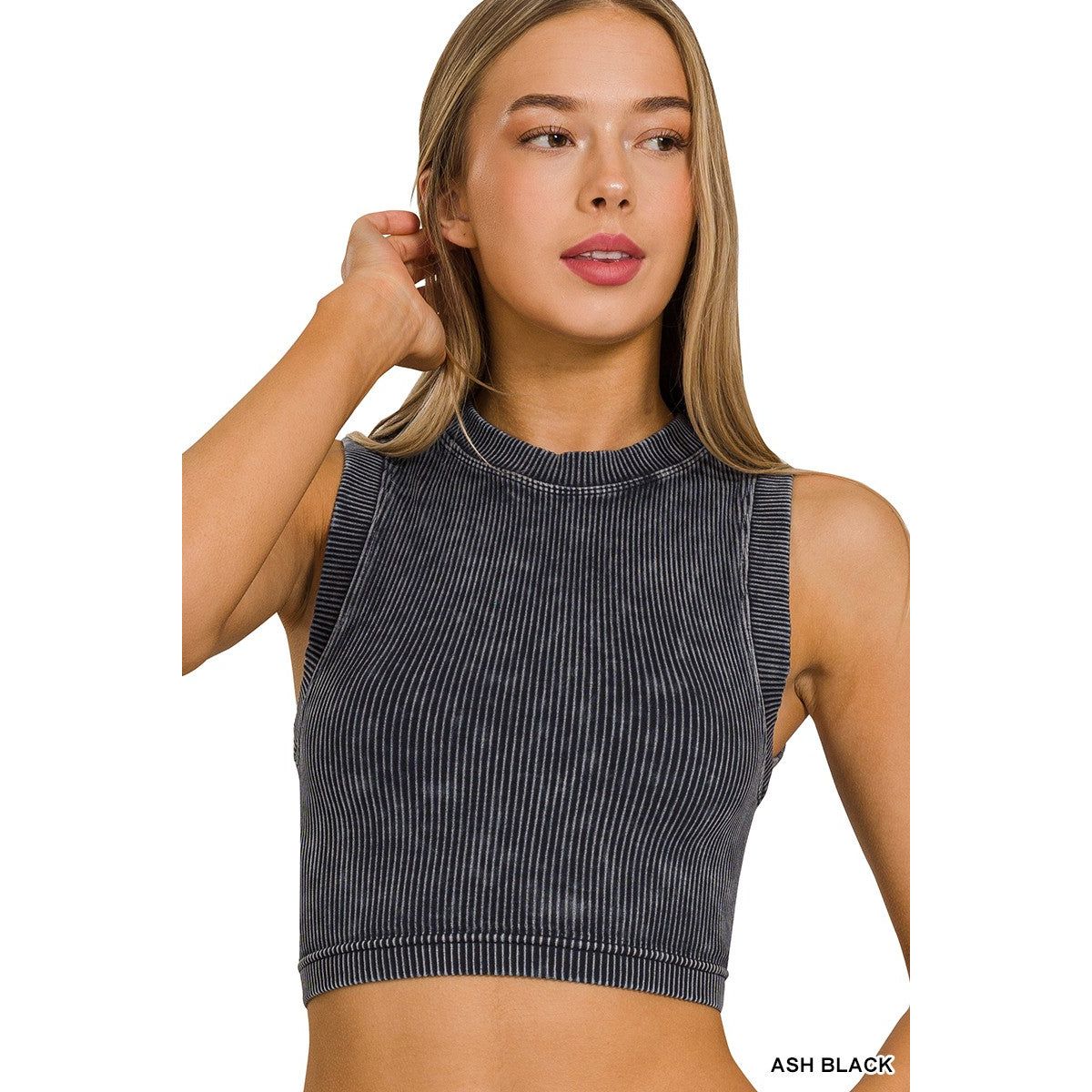 Ribbed Cropped Top (Multiple Colors Available)