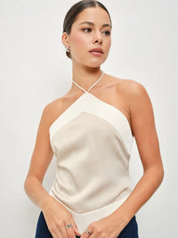 Leda Satin Halter
