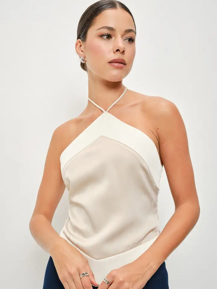 Leda Satin Halter