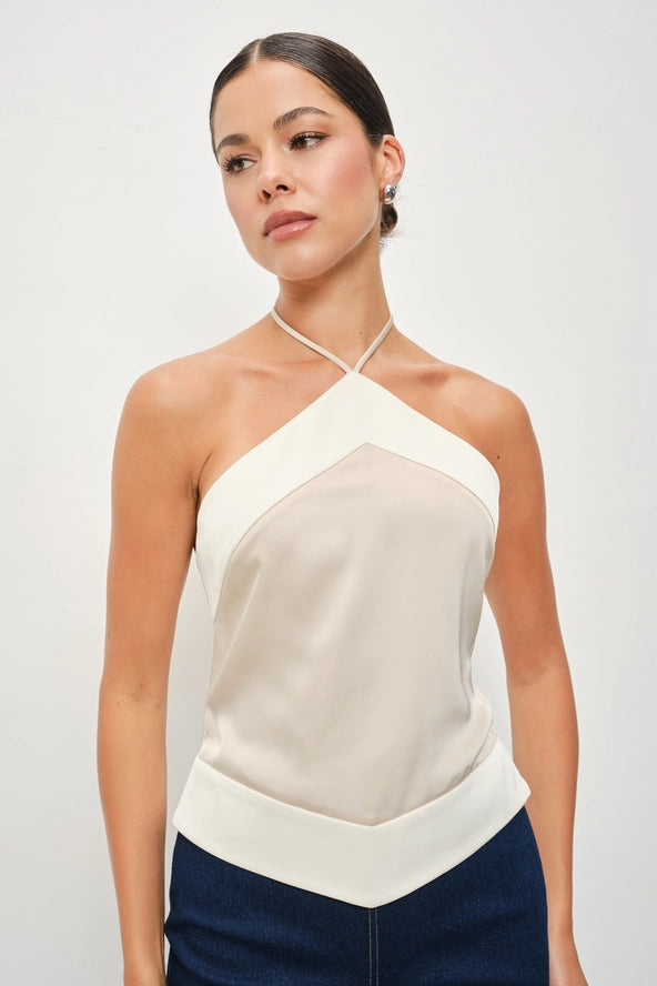 Leda Satin Halter