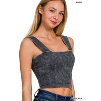 Square Neck Tank With Bra Pads (MULTIPLE COLORS)