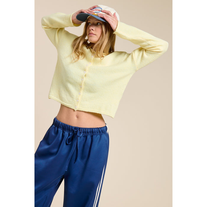 The Essential Cardi in Yellow