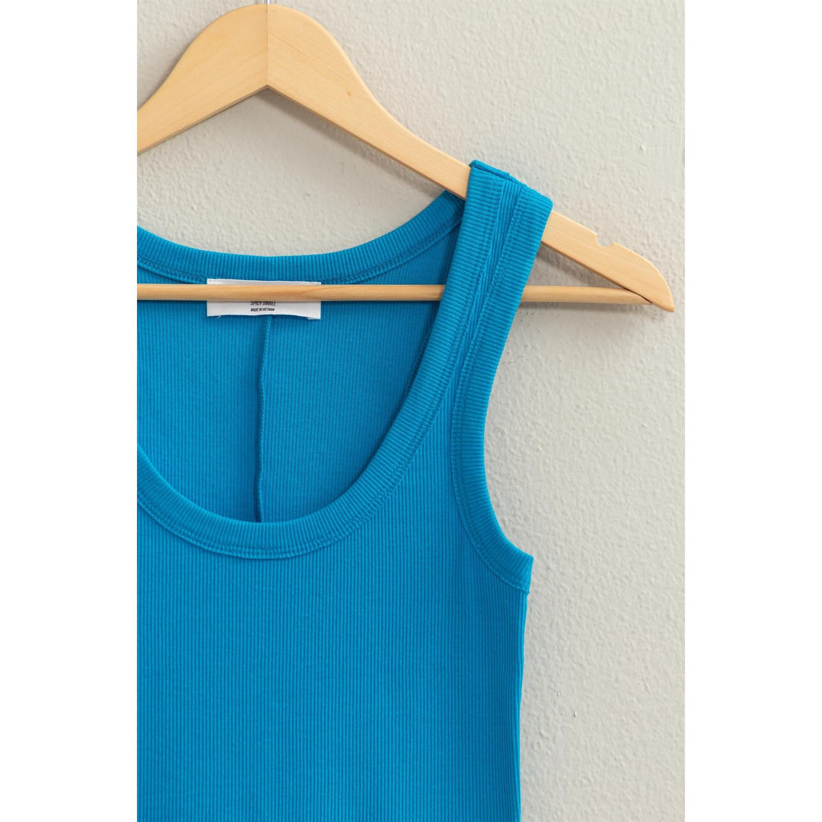 Scoop Neck Ribbed Tank (Multiple Colors Available)