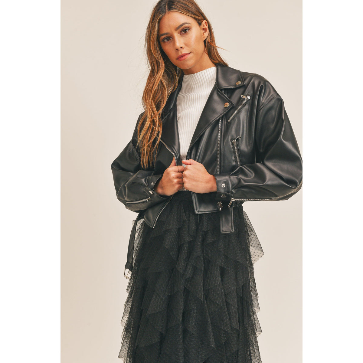 All The Hype Vegan Leather Jacket