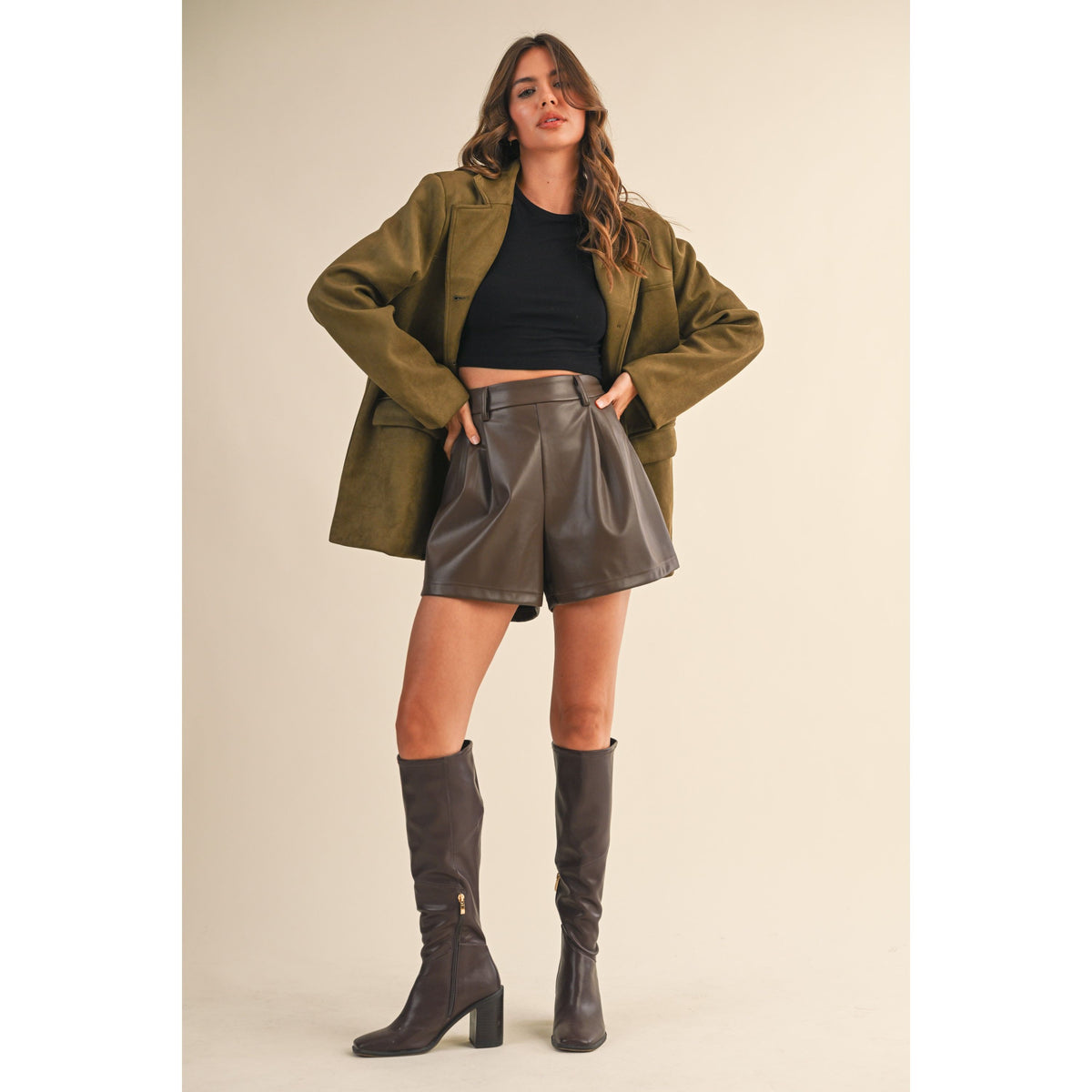 Dana Vegan Leather Short