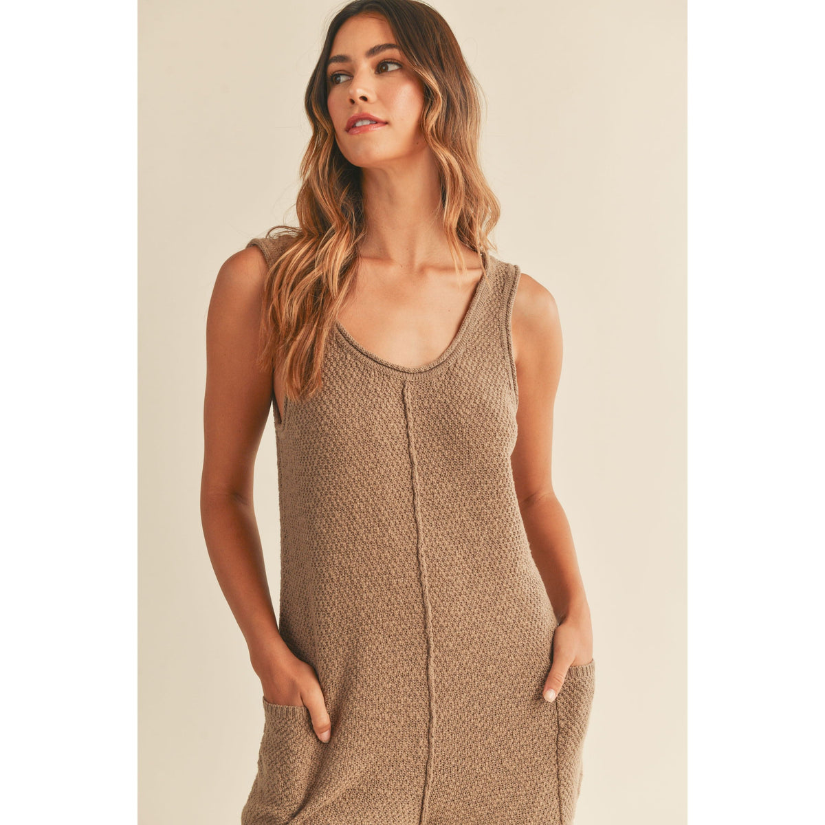 Sleeveless Pocket Romper (Available in Different Colors)