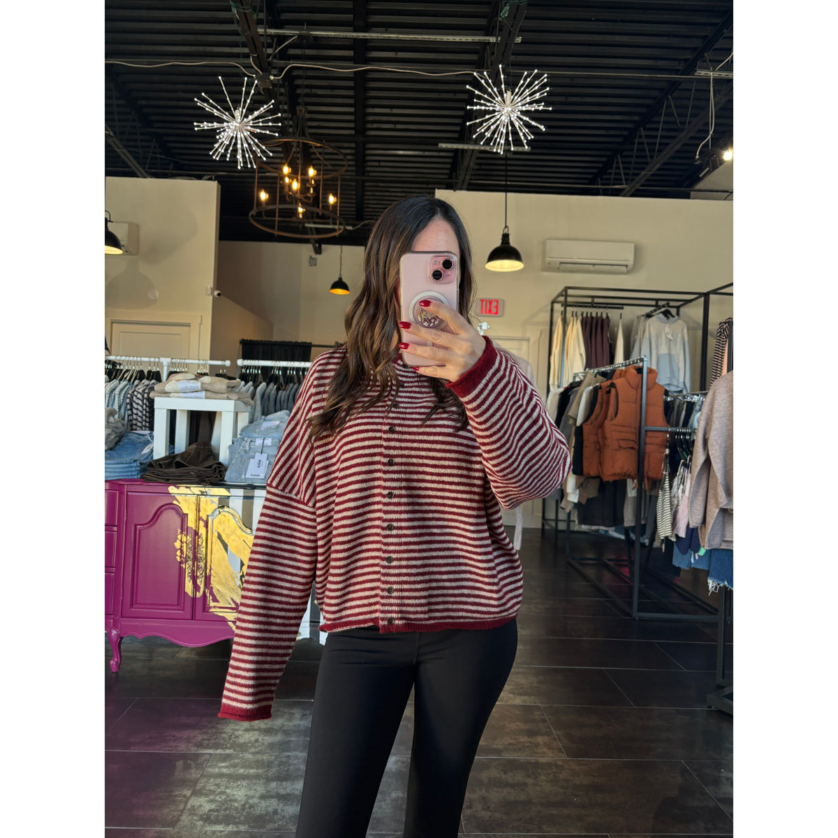 Candy Striped Cardigan