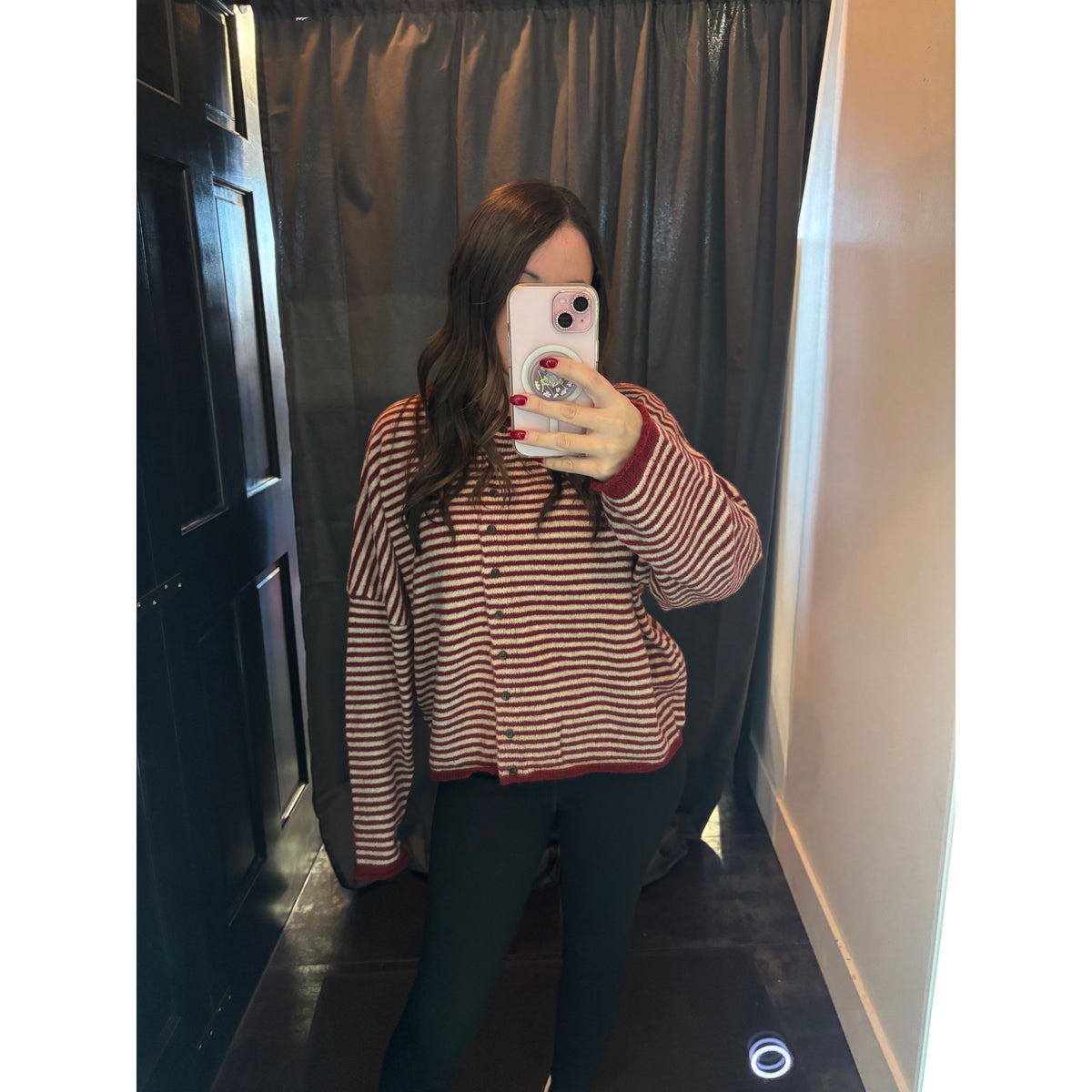 Candy Striped Cardigan