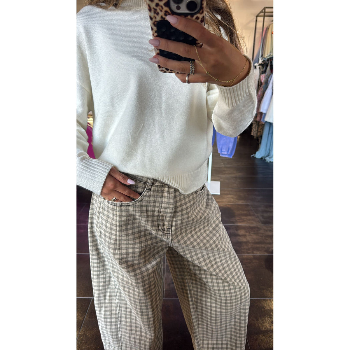 Checker Barrel Pants
