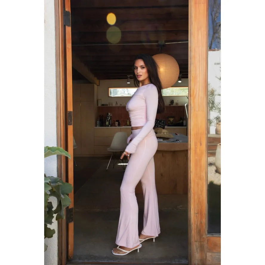 Cora Long Sleeve Top (Blush)