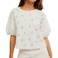 Jessie Eyelet Tee