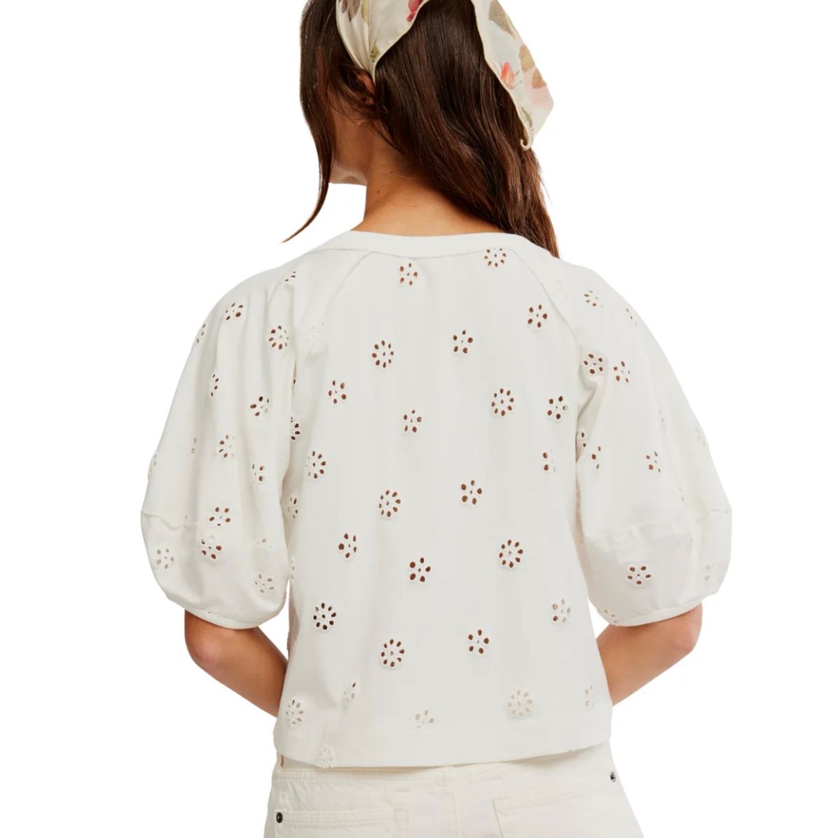 Jessie Eyelet Tee