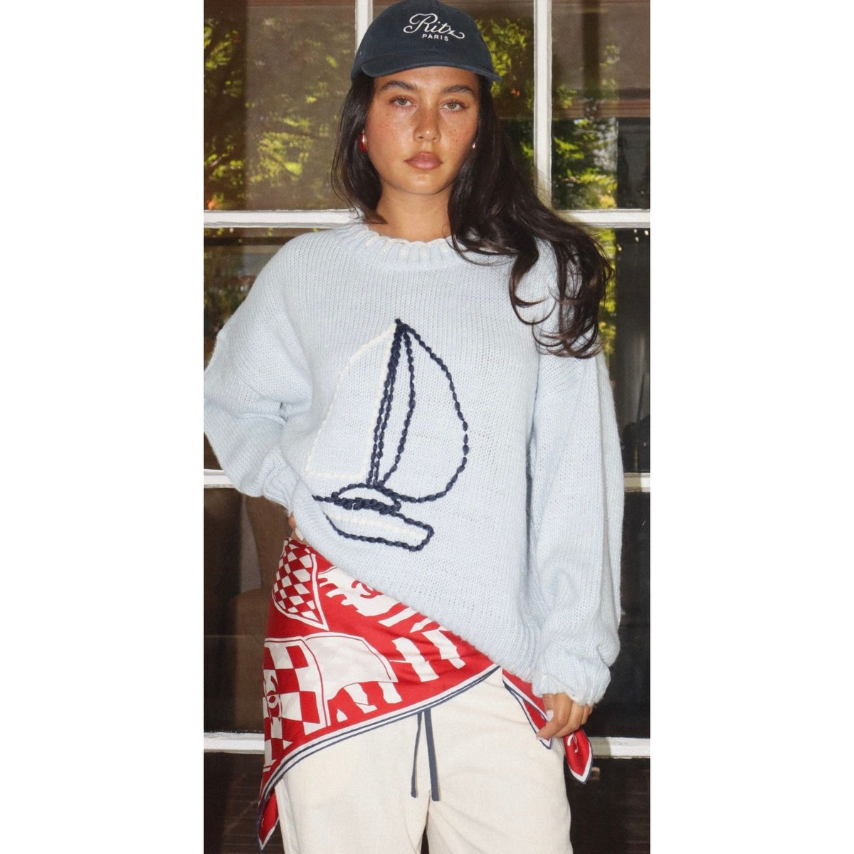 Sailboat Sweater Top
