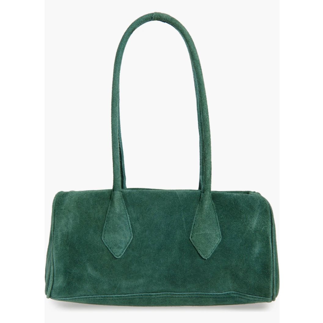 Sierra Suede Shoulder Bag - Emerald