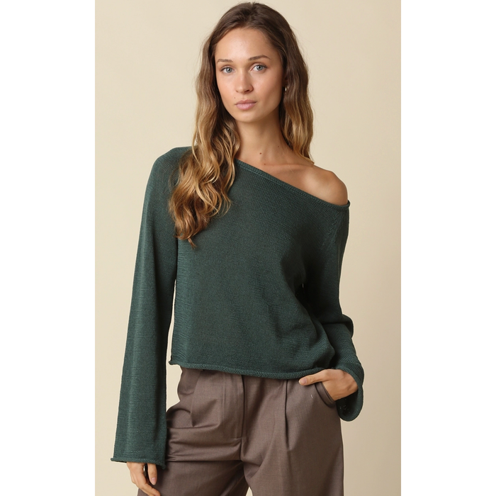 One Shoulder Sweater Top
