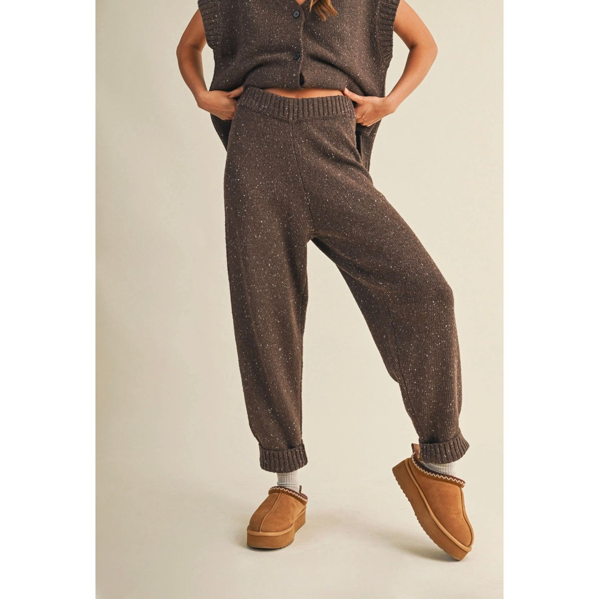 Luxe Lounge Pant Espresso (Part of a Matching Set)