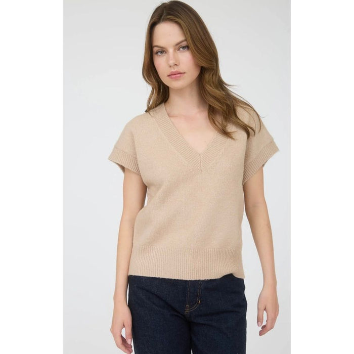 V Neck Sweater Top