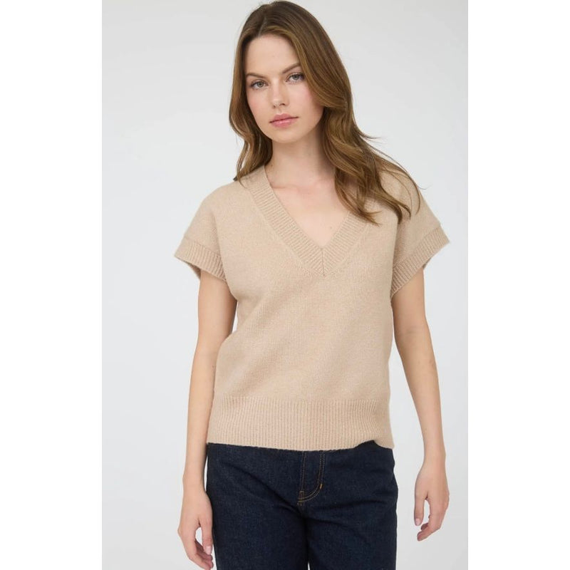 V Neck Sweater Top