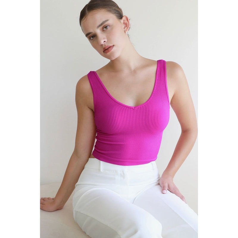 Reversible Ribbed Crop Top (Multiple Colors)