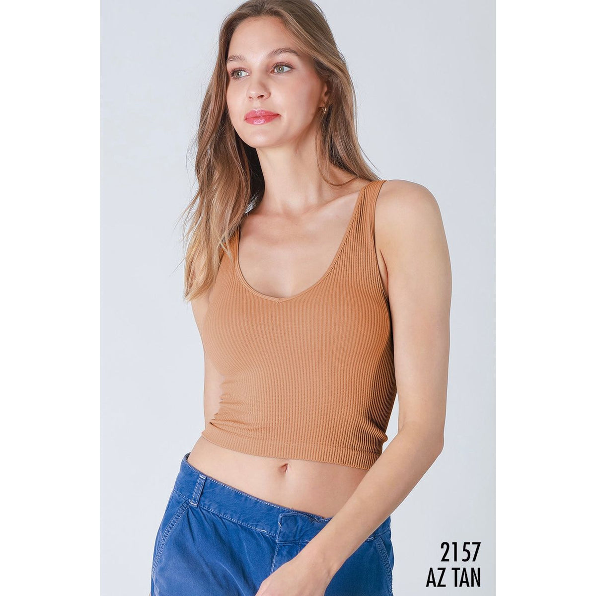 Reversible Ribbed Crop Top (Multiple Colors)