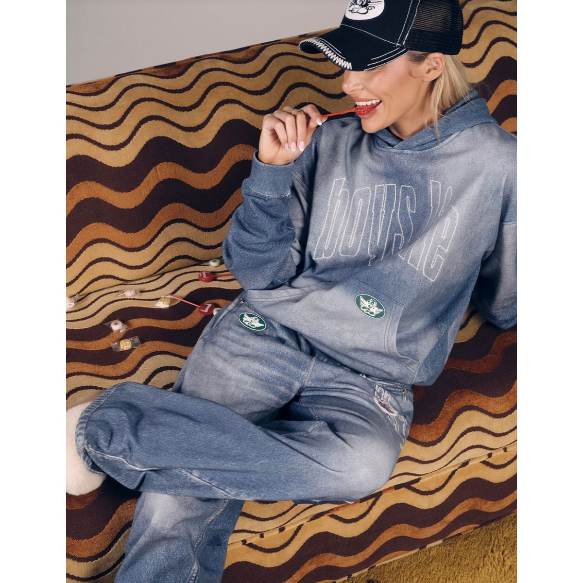 DONE DENIM RACER HOODIE