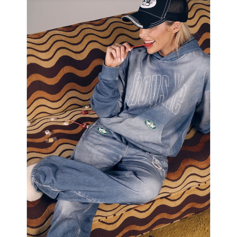 DONE DENIM RACER HOODIE