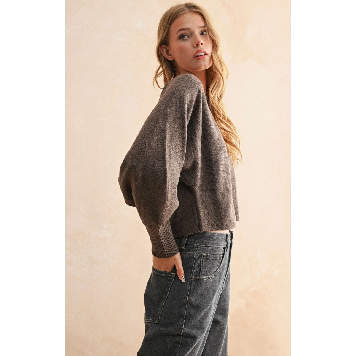 Boat Neck Sweater Top