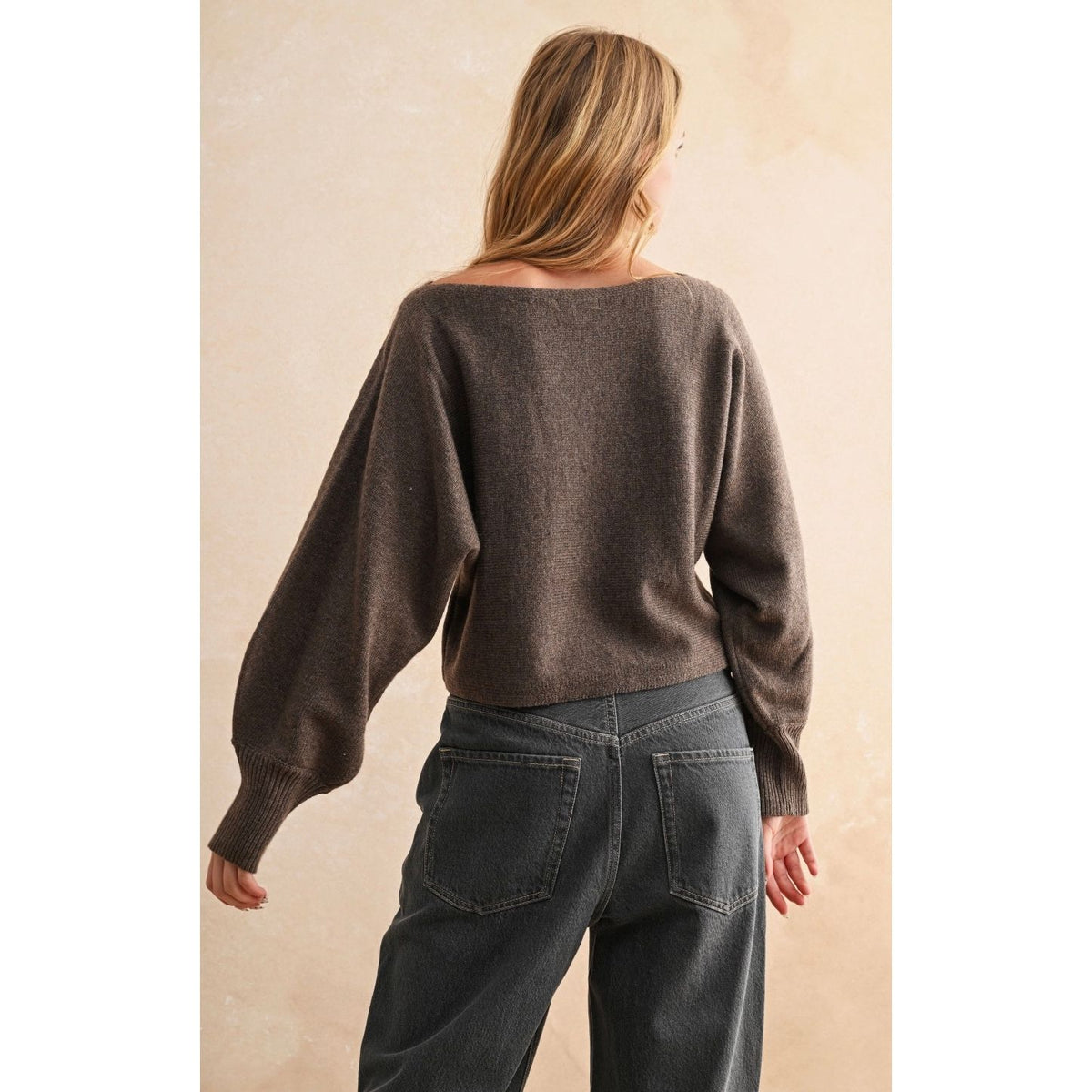 Boat Neck Sweater Top