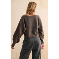 Boat Neck Sweater Top