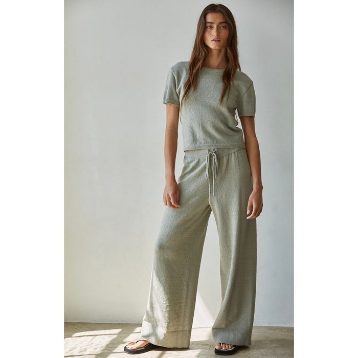 Cozy Travel Pant - Sage (Part of a Matching Set)