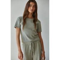 Cozy Travel Top - Sage (Part of a Matching Set)