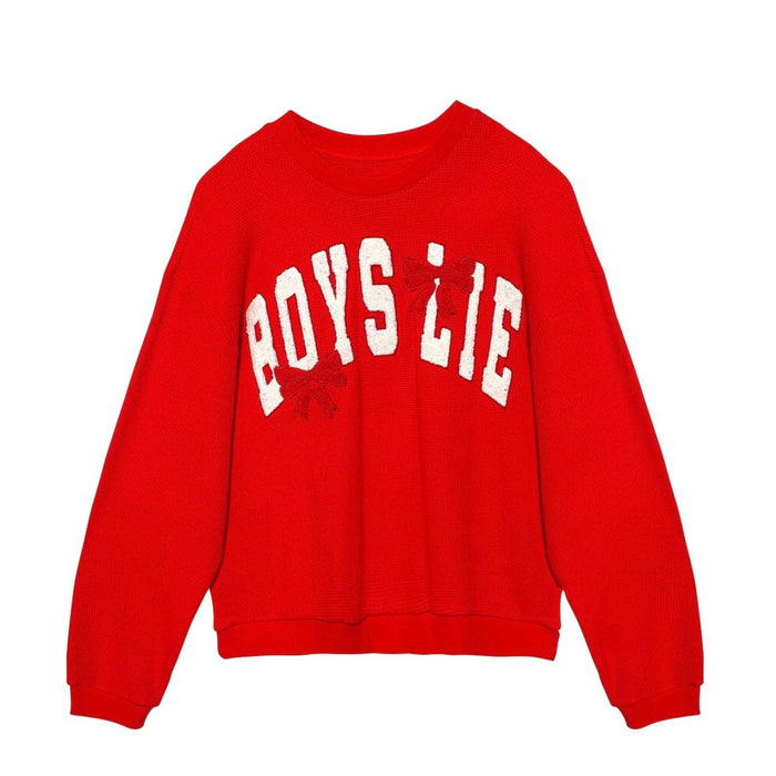 WRAP ME IN A BOW KARA CREWNECK