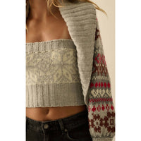 Alpine Cardigan and Tube Top Set