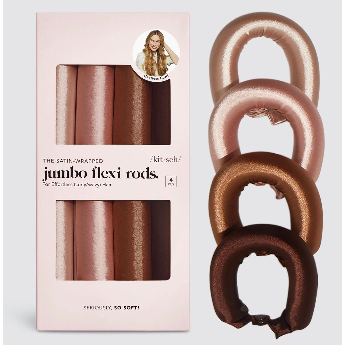 Satin Jumbo Flexi Rods 4 Pcs