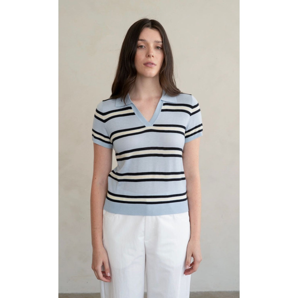 Elevated Collared Knit Top