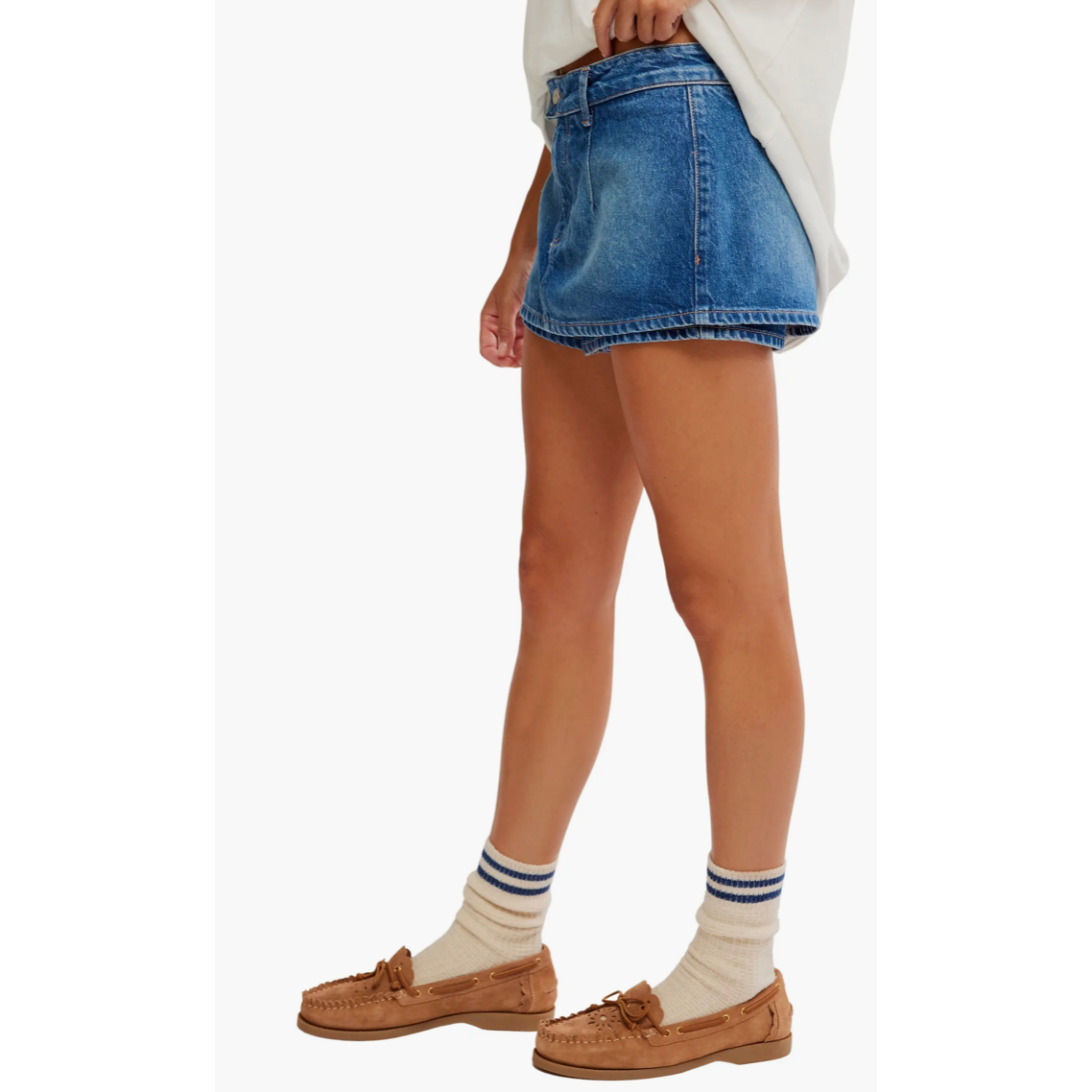 Galivanting Denim Skort in Blue Rebel