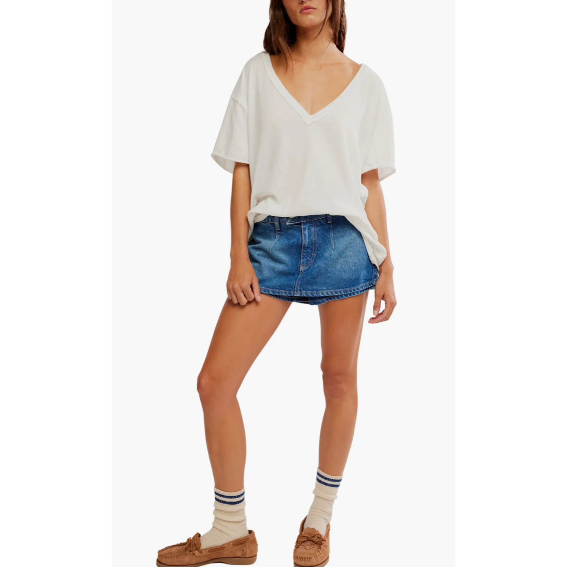 Galivanting Denim Skort in Blue Rebel
